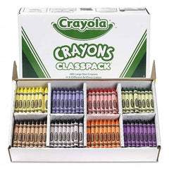 Crayola - Markers & Paintsticks Type: All Purpose Wax Crayon Color: Black; Blue; Brown; Green; Orange; Red; Violet; Yellow - Exact Tooling