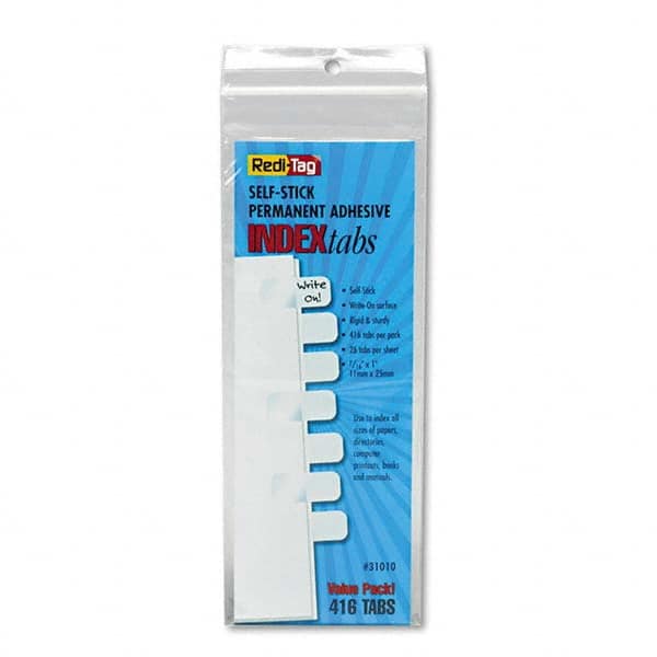 Redi-Tag - Tabs, Indexes & Dividers Indexes & Divider Type: Insertable Extended Tab Indexes Size: 1 - Exact Tooling