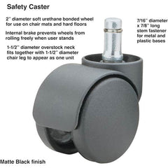Master Caster - Cushions, Casters & Chair Accessories Type: Caster Set For Use With: Office and Home Furniture - Exact Tooling