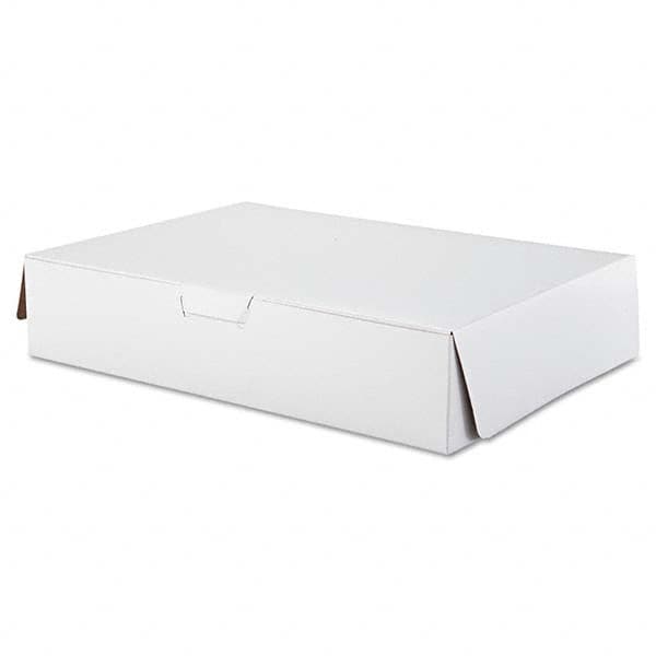 SCT - Tuck-Top Bakery Boxes, 19w x 14d x 4h, White, 50/Carton - Exact Tooling