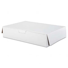 SCT - Tuck-Top Bakery Boxes, 19w x 14d x 4h, White, 50/Carton - Exact Tooling