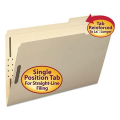 SMEAD - File Folders, Expansion Folders & Hanging Files Folder/File Type: File Folders with Top Tab Fastener Color: Manila - Exact Tooling