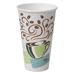 Dixie - PerfecTouch Paper Hot Cups, 16 oz, Coffee Dreams Design, 50/Pack, 20 Packs/Carton - Exact Tooling