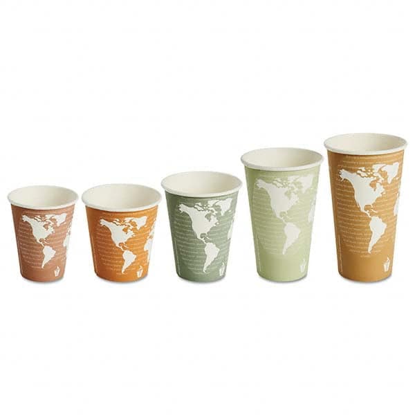 ECO PRODUCTS - World Art Renewable/Compostable Hot Cups, 8 oz, Plum, 50/Pack - Exact Tooling
