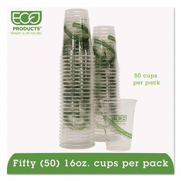 ECO PRODUCTS - GreenStripe Renewable/Compostable Cold Cups Convenience Pack, 16 oz, 50/PK - Exact Tooling
