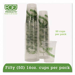 ECO PRODUCTS - GreenStripe Renewable/Compostable Cold Cups Convenience Pack, 16 oz, 50/PK - Exact Tooling