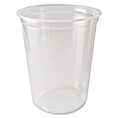 Microwavable Deli Containers, 32 oz, Clear, 500/Carton
