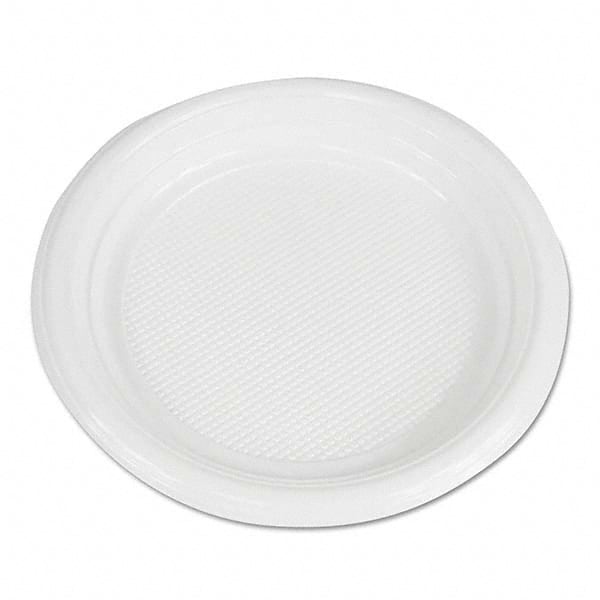 Boardwalk - Hi-Impact Plastic Dinnerware, Plate, 6" Diam, White, 1000/Carton - Exact Tooling