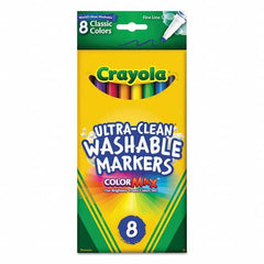 Crayola - Markers & Paintsticks Type: Washable Marker Color: Black; Blue; Brown; Green; Orange; Red; Violet; Yellow - Exact Tooling
