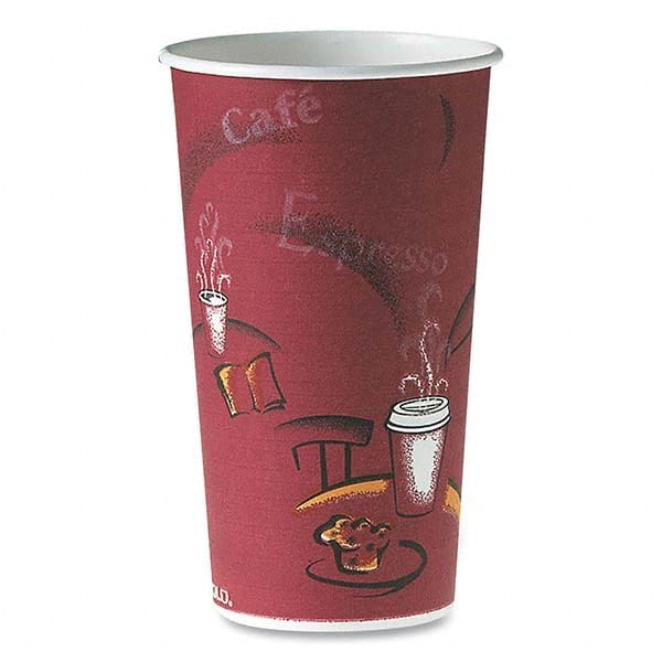 DART - Polycoated Hot Paper Cups, 20 oz, Bistro Design, 600/Carton - Exact Tooling