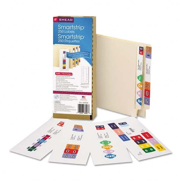 SMEAD - Labels, Ribbons & Tapes Type: Inkjet Labels Color: Assorted - Exact Tooling
