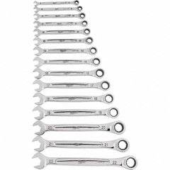 Milwaukee Tool - Wrench Sets Tool Type: Ratcheting Combination Wrench System of Measurement: Metric - Exact Tooling