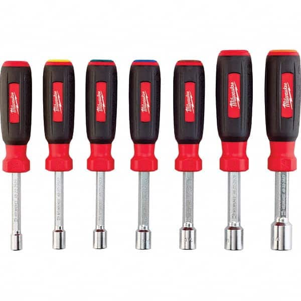 Milwaukee Tool - Nutdriver Sets Tool Type: Magnetic Tip Nutdriver Set System of Measurement: Metric - Exact Tooling