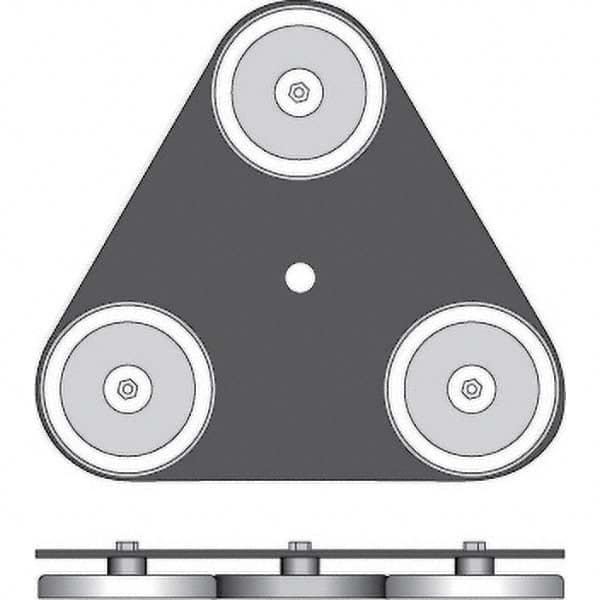 Checkers - Flag Pole Accessories Type: Magnetic Base Material: Steel - Exact Tooling