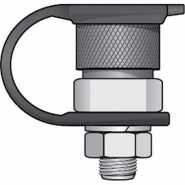 Checkers - Flag Pole Accessories Type: Warning Whip Female QD Base Mount Material: Steel; Rubber - Exact Tooling