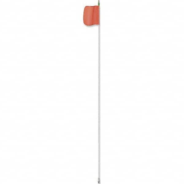 Checkers - Marking Flags Type: Warning Whip Flag w/Light Message or Pattern: Solid Color - Exact Tooling