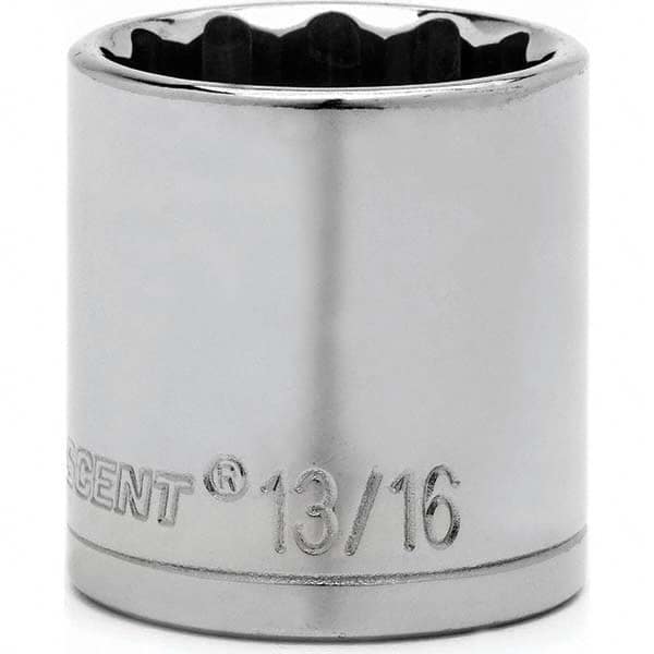 Crescent - Hand Sockets Drive Size (Inch): 1/2 Size (Inch): 7/16 - Exact Tooling