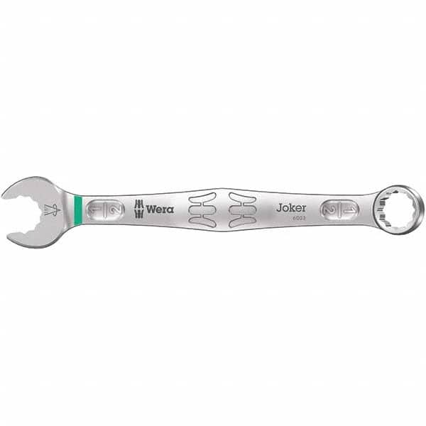Wera - Combination Wrenches; Type: Combination Wrench ; Tool Type: NonRatcheting ; Size (Inch): 1/2 ; Number of Points: 12 ; Finish/Coating: Satin ; Material: Alloy Steel - Exact Tooling
