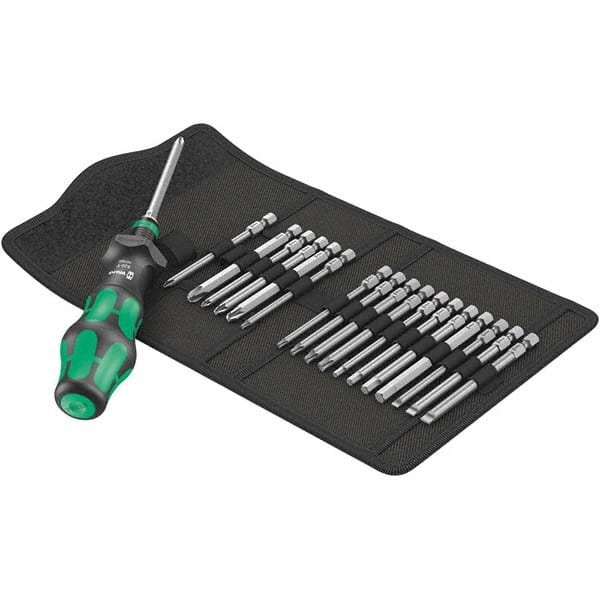 Wera - Screwdriver Bit Sets Type: Bit Set Drive Size: 1/4 (Inch) - Exact Tooling