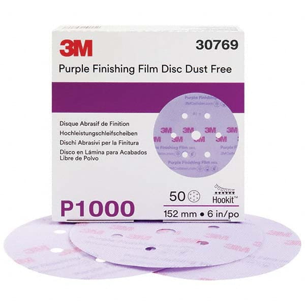3M - Hook & Loop Discs Abrasive Type: Film Disc Disc Diameter (Inch): 6 - Exact Tooling