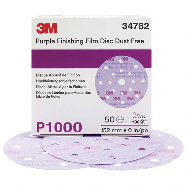 3M - Hook & Loop Discs Abrasive Type: Film Disc Disc Diameter (Inch): 6 - Exact Tooling