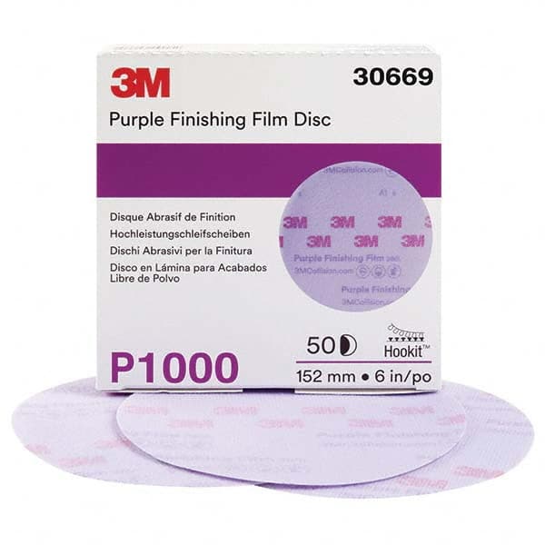 3M - Hook & Loop Discs Abrasive Type: Film Disc Disc Diameter (Inch): 6 - Exact Tooling