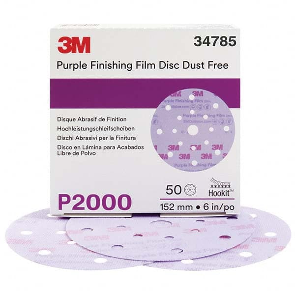 3M - Hook & Loop Discs Abrasive Type: Film Disc Disc Diameter (Inch): 6 - Exact Tooling