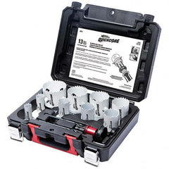 Disston - Hole Saw Kits Minimum Saw Diameter (Inch): 3/4 Maximum Saw Diameter (Inch): 2-1/2 - Exact Tooling