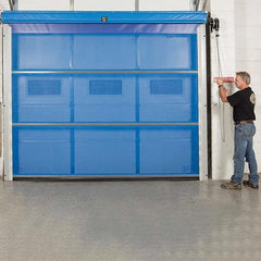 Goff's Enterprises - Dock Strip Doors/Curtains Type: Roll Up Door Door Width (Feet): 12 - Exact Tooling