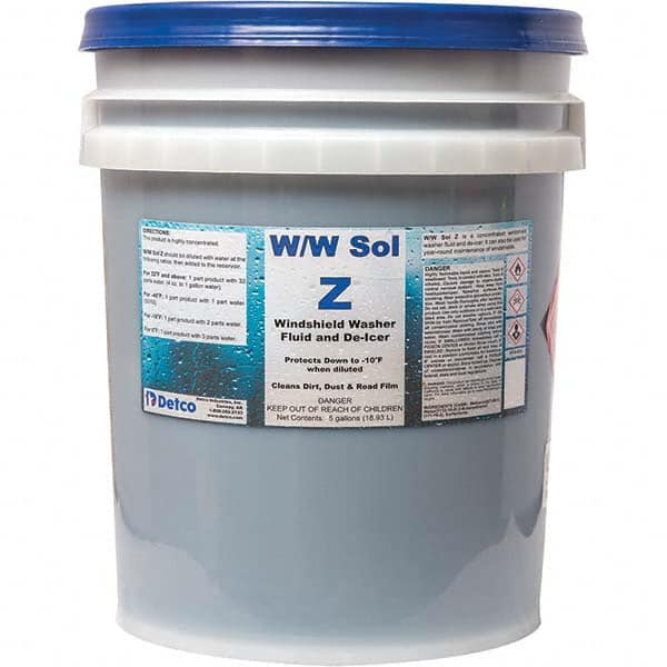 Detco - Automotive Cleaners & Degreaser Type: Windshield Washer Fluid Container Size: 5 Gal. - Exact Tooling