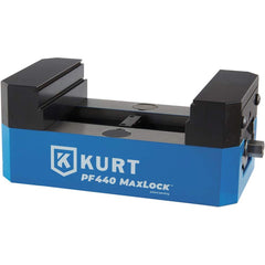 Kurt - Modular Vises & Components; System Compatibility: 5 Axis Workholding Systems ; Product Type: Dovetail Vise ; Jaw Width (Inch): 4 ; Jaw Width (Decimal Inch): 4 ; Jaw Height (Inch): 1-1/4 ; Jaw Height (Decimal Inch): 1.2500 - Exact Tooling