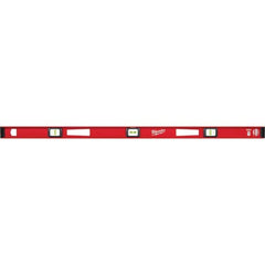 Milwaukee Tool - Box Beam, I-Beam & Torpedo Levels Level Type: I-Beam Number of Vials: 3 - Exact Tooling