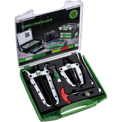 KUKKO - 5 Ton, 3-1/2 to 3-3/4" Spread, 2-Jaw Inner Race & Pitman Arm Puller Set - Exact Tooling