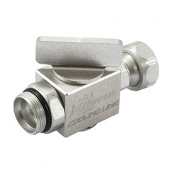 Piranha Cooling Line - Instrumentation Ball Valves Material: Aluminum Pipe Size: 0.25 (Inch) - Exact Tooling