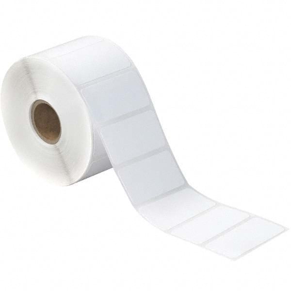 Value Collection - Pack of 12 Rolls, 1,310 Labels per Roll, 2" x 1" White Paper Thermal Labels - Exact Tooling