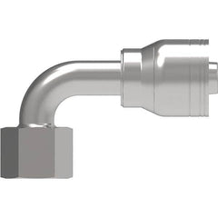 Eaton - Hydraulic Hose Fittings & Couplings Type: Female ORS Swivel Short Drop 90 Elbow Hose Diameter: 13/16 (Inch) - Exact Tooling