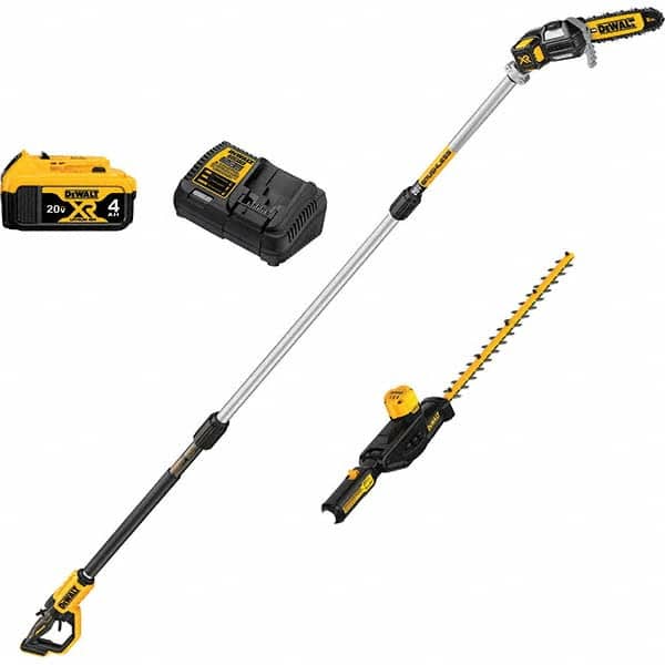 DeWALT - Edgers, Trimmers & Cutters Type: Hedge Trimmer; Pole Saw Kit Power Type: Battery - Exact Tooling