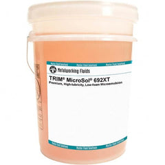 Master Fluid Solutions - TRIM MicroSol 692XT 5 Gal Pail Cutting, Drilling, Sawing, Grinding, Tapping & Turning Fluid - Exact Tooling