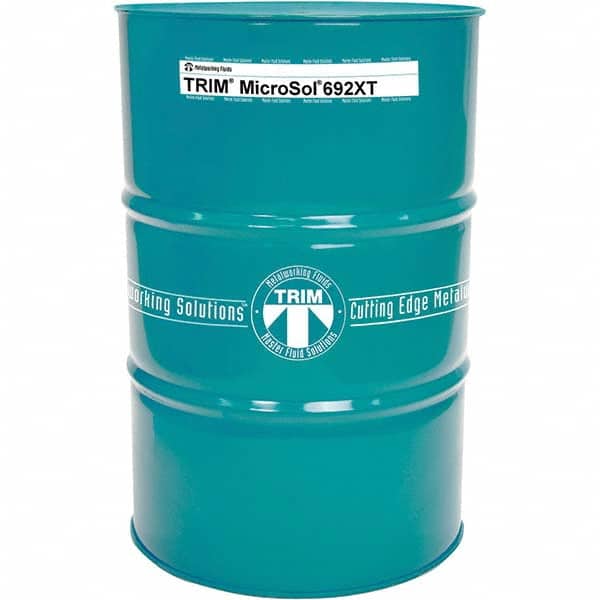Master Fluid Solutions - TRIM MicroSol 692XT 54 Gal Drum Cutting, Drilling, Sawing, Grinding, Tapping & Turning Fluid - Exact Tooling
