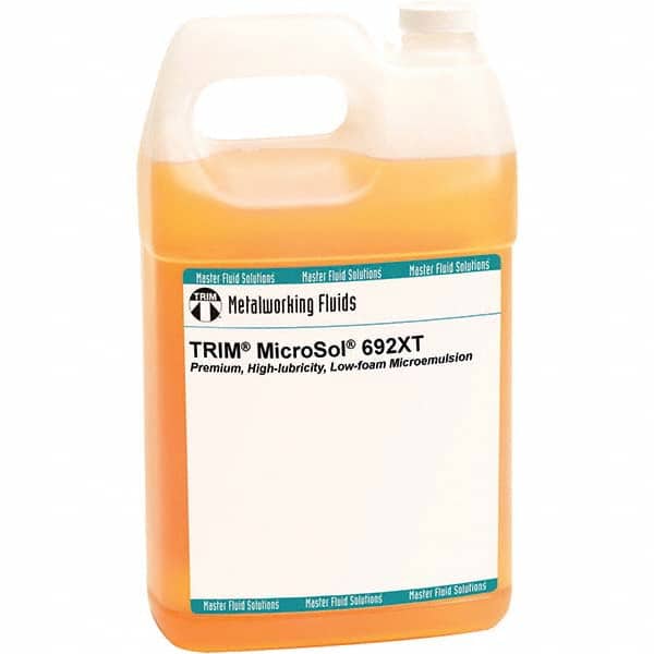 Master Fluid Solutions - TRIM MicroSol 692XT 1 Gal Bottle Cutting, Drilling, Sawing, Grinding, Tapping & Turning Fluid - Exact Tooling