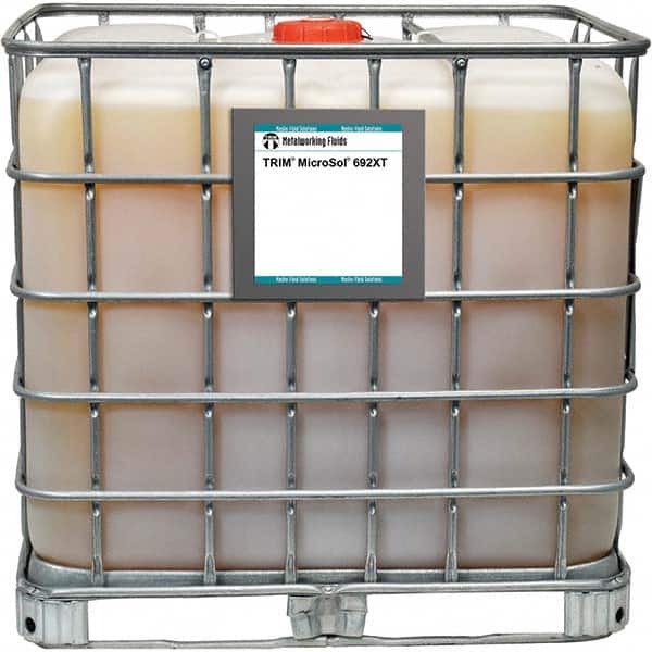 Master Fluid Solutions - TRIM MicroSol 692XT 270 Gal Tote Cutting, Drilling, Sawing, Grinding, Tapping & Turning Fluid - Exact Tooling