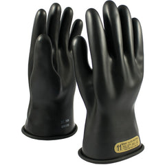 ‎150-00-11/10 - Novax - Natural Rubber Insulating Glove - Class 00 - 11″ - Black - Straight Cuff - Exact Tooling