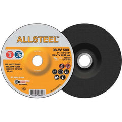 WALTER Surface Technologies - Depressed-Center Wheels Wheel Diameter (Inch): 6 Wheel Thickness (Inch): 1/4 - Exact Tooling