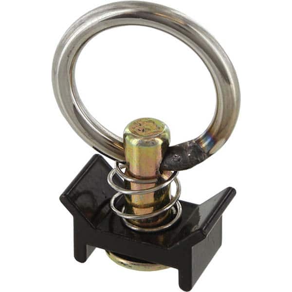 US Cargo Control - Cargo Beams & Track Fittings Type: Single Stud Fitting W/Round Ring - Black Load Capacity (Lb.): 1333.000 (Pounds) - Exact Tooling