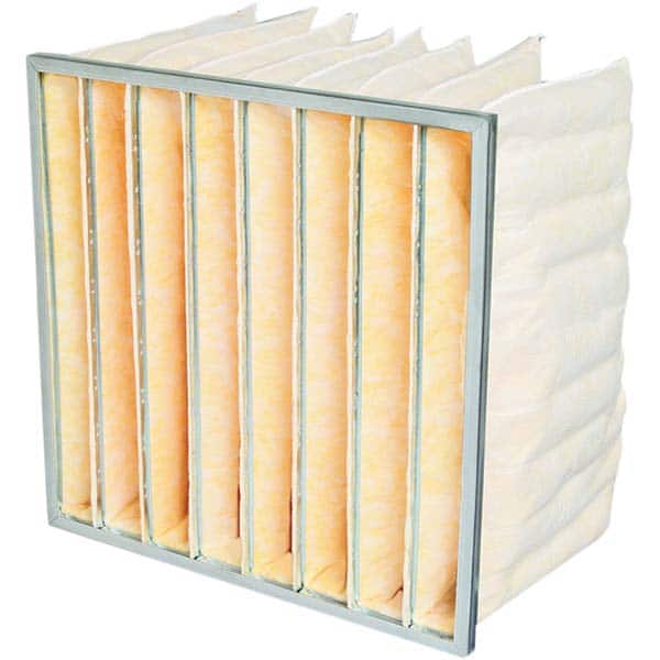 PRO-SOURCE - Bag & Cube Air Filters; Filter Type: Pocket Filter ; Nominal Height (Inch): 24 ; Nominal Width (Inch): 12 ; Nominal Depth (Inch): 15 ; Integrated Frame: Yes ; Particle Capture Efficiency (%): 40-45 - Exact Tooling