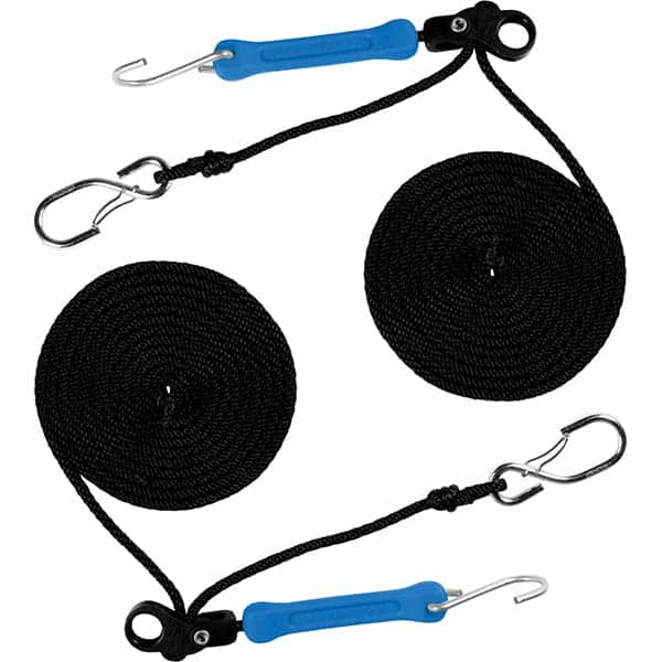 The Perfect Bungee - Stretch Tie Downs Type: Rope Lock Tie Down End Type: S Hook; Galvanized Gated Hook - Exact Tooling