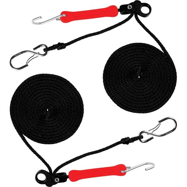 The Perfect Bungee - Stretch Tie Downs Type: Rope Lock Tie Down End Type: S Hook; Galvanized Gated Hook - Exact Tooling