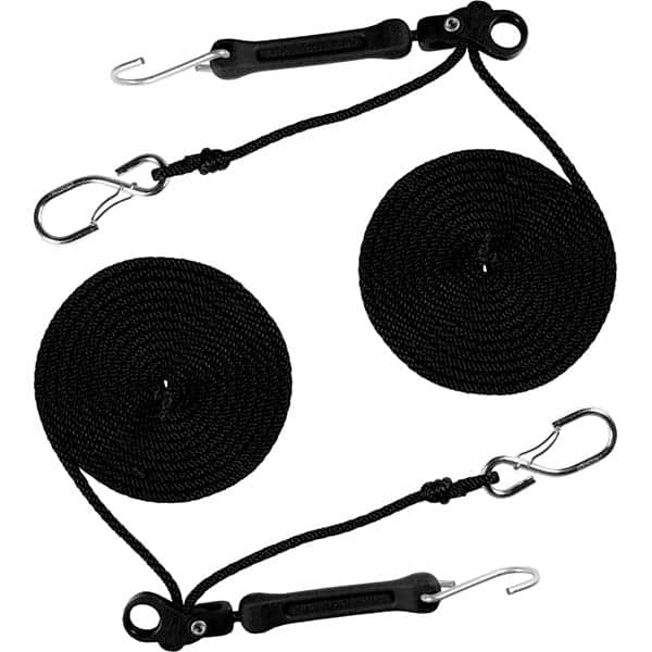 The Perfect Bungee - Stretch Tie Downs Type: Rope Lock Tie Down End Type: S Hook; Galvanized Gated Hook - Exact Tooling
