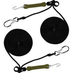 The Perfect Bungee - Stretch Tie Downs Type: Rope Lock Tie Down End Type: S Hook; Galvanized Gated Hook - Exact Tooling