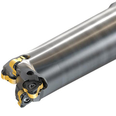 Iscar - Indexable Copy End Mills Maximum Depth of Cut (mm): 1.00 Maximum Depth of Cut (Decimal Inch): 0.0390 - Exact Tooling